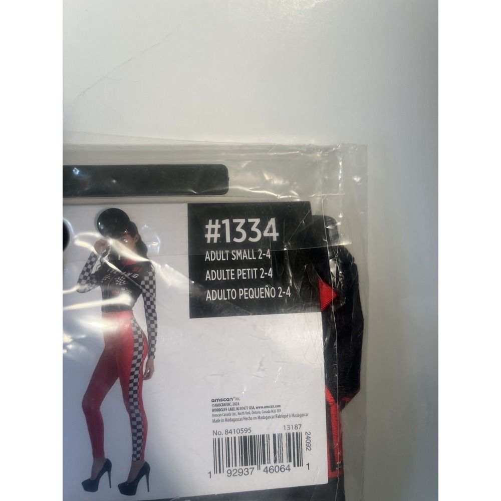 NWT Womens Race Car Driver Costume Small 2-4 Racing Halloween 3 Piece Outfit - Picture 10 of 12